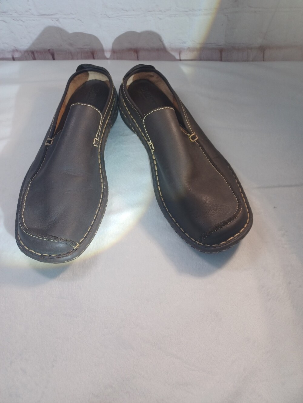 Born Sebra II Leather Loafers in Chestnut Brown  Leather Slip On 8.5 New - Picture 10 of 15